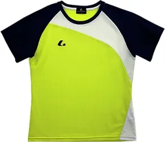 ルーセント LUCENT テニス LADIES ゲームシャツ 襟なし   XLH2663 イエローグリーン