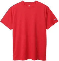 チャンピオン Champion ショートスリーブTシャツ メンズ SHORT SLEEVE T-SHIRT 半袖 トップス 吸汗速乾 抗菌防臭 バスケ 部活 トレーニング C3-XS395  C3XS395 947 スカーレット