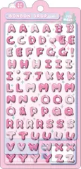 クーリア シール ボンボンドロップシール(文字) もじもじボンボン アルファベット ピンク 91297 福岡倉庫