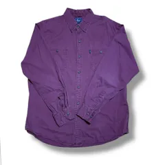 G.H. Bass & Co. コットンシャツ サイズ：L カラー：ワインレッド Y-25