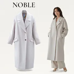 NOBLE ノーブル W/Nyオーバーロング Pコート オーバーロングコート 40