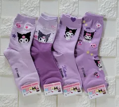 Kuromi靴下4足セット