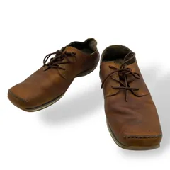 良品　Timberland ティンバーランド　レザーシューズ　革靴　レースアップ　スクエアトゥ　本革　茶　ブラウン　26cm