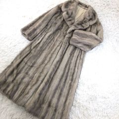 着丈105cm サファイアミンク ファーコート XLサイズ相当 ロングコート