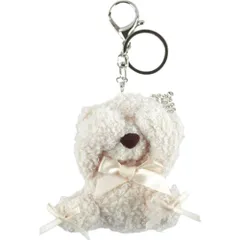 ☆ WHITE ☆ 目隠しクマチャーム チャーム クマ 目隠し キーホルダー ぬいキーホルダー ぬいぐるみチャーム バッグチャーム クマチャーム キーリング 動物 アニマル マスコット 熊 くま かわいい 可愛い ベア ギフト 贈り物 贈りもの おしゃれ