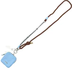 ☆ L/BLUE ☆ ポーチ付き配色ストラップ ストラップ ポーチ付き ショルダーストラップ ショルダー ポーチ 首掛け スマホショルダー ミニポーチ付き スマホストラップ かわいい 可愛い レディース ギフト 贈り物 贈りもの 便利 おしゃれ オシャレ