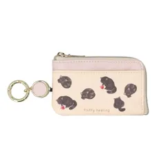 ☆ GKP0041.黒猫 ☆ リール付きスマートキーポーチ キーポーチ おしゃれ キーケース スマートキーケース スマートキーポーチ キーカバー リール付き 小物入れ コンパクト 鍵ケース 多機能 シンプル かわいい お洒落 オシャレ レディース 女性