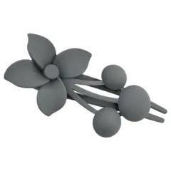 ☆ スモークブルー ☆ バンスクリップ 花 ヘアクリップ ヘアクリップ 花 バンスクリップ 髪留めクリップ 髪飾り 髪留め フラワー ヘアアレンジ ヘアアクセサリー レディース おしゃれ まとめ髪 大人 かわいい お花 キッズ シンプル オシャレ ギフト