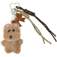 ☆ BROWN ☆ ファークマチャーム チャーム ファー クマ ファーチャーム キーホルダー ぬいキーホルダー ぬいぐるみチャーム バッグチャーム クマチャーム キーリング 動物 アニマル ベア かわいい 可愛い 熊 くま ギフト 贈り物 贈りもの おしゃれ