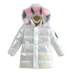 ☆ ホワイト ☆ 150cm ☆ ダウンコート 子供服 女の子 ダウンジャケット ダウンコート キッズ 女の子 ダウンジャケット ダウン コート ジャケット 子供服 子ども服 アウター フード付き フード 防寒 秋冬 キッズ服 あたたかい 暖かい あったか 冬
