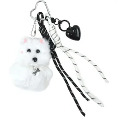 ☆ WHITE ☆ ファークマチャーム チャーム ファー クマ ファーチャーム キーホルダー ぬいキーホルダー ぬいぐるみチャーム バッグチャーム クマチャーム キーリング 動物 アニマル ベア かわいい 可愛い 熊 くま ギフト 贈り物 贈りもの おしゃれ