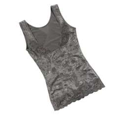 ☆ グレー ☆ XLサイズ ☆ ジャガードレース 補正下着 補正下着 ボディシェイパー ボディスーツ レディース 補正インナー コルセット 下着 補正 インナー レディースインナー 引き締め おなか お腹 姿勢 サポート ウエスト ウェスト ボディ 体 ケア