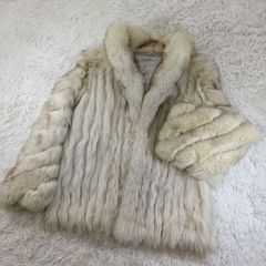 サガフォックス ブルーフォックス Lサイズ ファーコート リアルファー