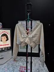 アイボリー 長袖 クロップド 60-38