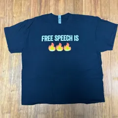 ヴィンテージ GILDAN FREE SPEECH IS 半袖Tシャツ XXL