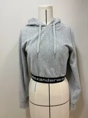 Alexander Wang アレキサンダーワング ツアーベルベット クロップド WHO グレー