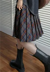 種類3：画像の色/S 格子縞ミニスカート (T)