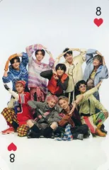 【中古】コレクションカード(男性) ハートの8：超特急/集合(9人)/CD「AwA AwA」(UPCH-7695～7706、PDCJ-5119)封入特典トランプ風トレカ