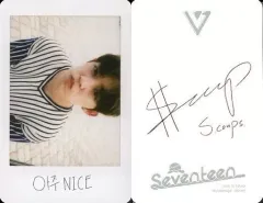 【中古】コレクションカード(男性) SEVENTEEN/S.COUPS(エスクプス)/横型・衣装ボーダー柄/CD「Love ＆ Letter repackage album」封入特典トレカ