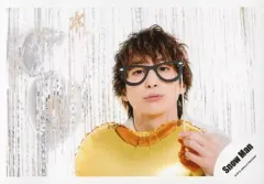 【中古】生写真(ジャニーズ) Snow Man/佐久間大介/横型・バストアップ・左手フォトプロップス・口閉じ・風船・背景白/Greeting Photo ～クリスマスver.～/公式生写真