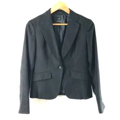 ニジュウサンク 23区 ジャケット テーラード スウェード 裏地付き ブラック 38サイズ 976820