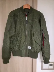 アルファインダストリーズ MA-1 ブルゾン ジャケット カーキ