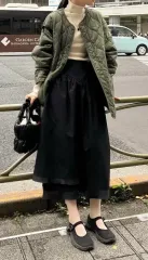 レイ ビームス キルティング ノーカラー ジャケット