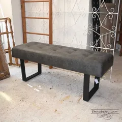 L3710-40 英国ヴィンテージ 布張りベンチ ベンチ テーブルベンチ 長椅子 ソファ イギリス