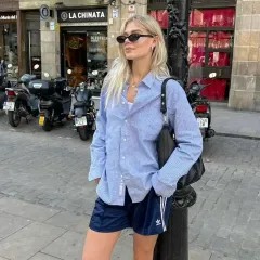 アディダス トラック ハーフパンツ ネイビー