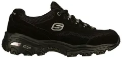 Skechers Sport レディース D'Lites オリジナル 低反発素材 レースアップ スニーカー, ブラック/ブラック, 7 [ブラック/ブラック] [24.0 cm]
