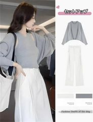 韓国デザイン♡デニム セットアップ サロペットハイウエスト 