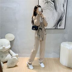 IN・ZUインズIN-ZUアシンメトリートートバッグブラウンベージュ - メルカリ