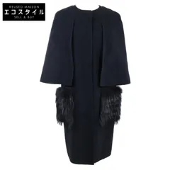 新品未着用タグ付き　FENDIフェンディ2WAYケープコート　ブラック　マント FENDI（フェンディ） 18AW フォックスファーポケットケープコート