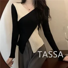 好感度UP エレガント レディース Vネック ニットセーター[K](T)