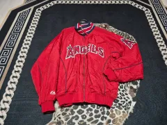 00's マジェスティック LA エンゼルス ダグアウト IN ジャケット L