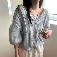 気質レトロおしゃれカジュアルニットカーディガン (T)