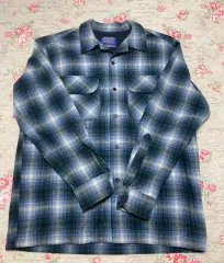 極美品 90s ペンドルトン ボードシャツ M ブルー 青 ターコイズ オンブレ PENDLETON（ペンドルトン） シャツ 「PENDLETON / ペンドルトン」BOARD