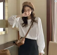 ブラウス 人気シャツ レディーストップス 長袖シャツ (T)