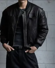 2 POG サービス フォグサービス ラムスキン ブルゾン フーディー ジーン