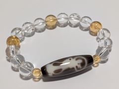 観音水蓮花天珠 龍眼天珠 ブレスレット 天然石 パワーストーン - メルカリ