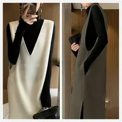 ベストワンピース ノースリーブ レディース ロング丈ワンピース (T)