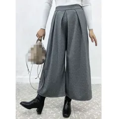 ワイドパンツ レディース ハイウエスト (T)