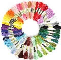 刺繍糸 100束, 100色 クロスステッチ 縫い糸 DIY 手芸用糸 