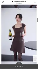 ユンショップ ニット ONE PIECE 新品 タグ O (ココア)