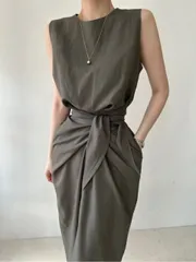 ワンピース レディース ロングワンピ マキシ丈 (T)