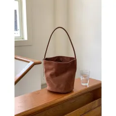 ☆ ブラウン ☆ トートバッグ レディース スウェード バッグ スウェード バケツバッグ トートバッグ レディース バケツ型 バッグ ミニバッグ 自立 ハンドバッグ ミニトートバッグ トート バック 軽量 鞄 かばん カバン スエード調 通勤 通学 贈り物