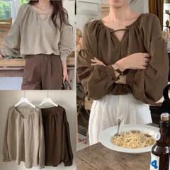 ブラウス 長袖ブラウス シャツ トップス レディース (T)