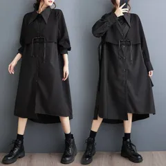 シャツワンピース レディース 長袖ワンピ (T)