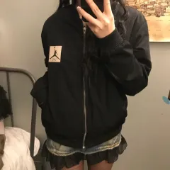 ヴィンテージ ゴス パンク ブラック キルティング ブルゾン ジャケット