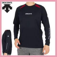 DESCENTE デサント バレーボールウェア 長袖シャツ Tシャツ フライングレシーブ グラフィックプリント DV4FLT02U 美品 ネイビー メンズ _N7